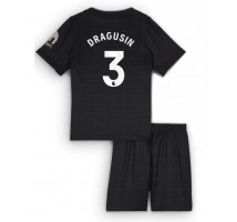 Tottenham Hotspur Radu Dragusin #3 Koszulka Wyjazdowa dzieci 2025-26 Krótki Rękaw (+ krótkie spodenki)